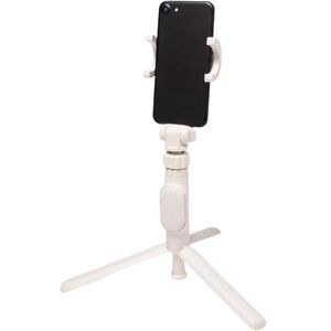 Desktop Tripod Phone Mount Adjustable Stand Stone White heyday Universal Vloggin